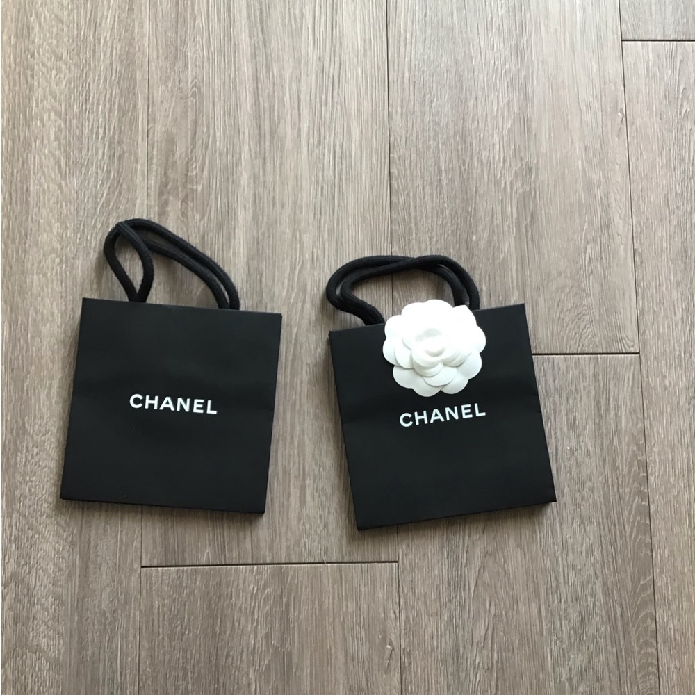 Chanel little paper shopping bags